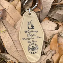 The 3 Sisters Design Co. MOTEL KEY FOB - WUTHERING HEIGHTS