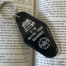 The 3 Sisters Design Co. MOTEL KEY FOB - I'M WITH THE BANNED