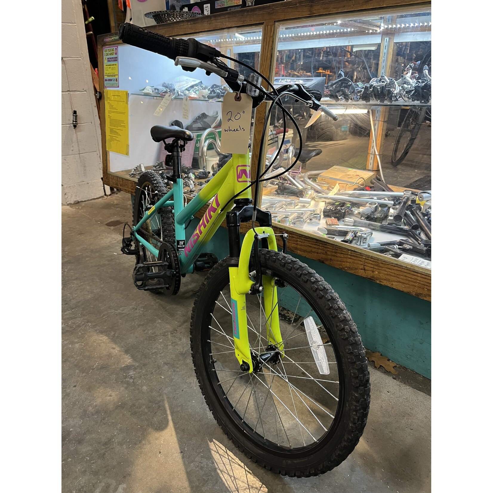 Portland Gear Hub Nishiki Pueblo 20 - Yellow Teal - 20inch wheel