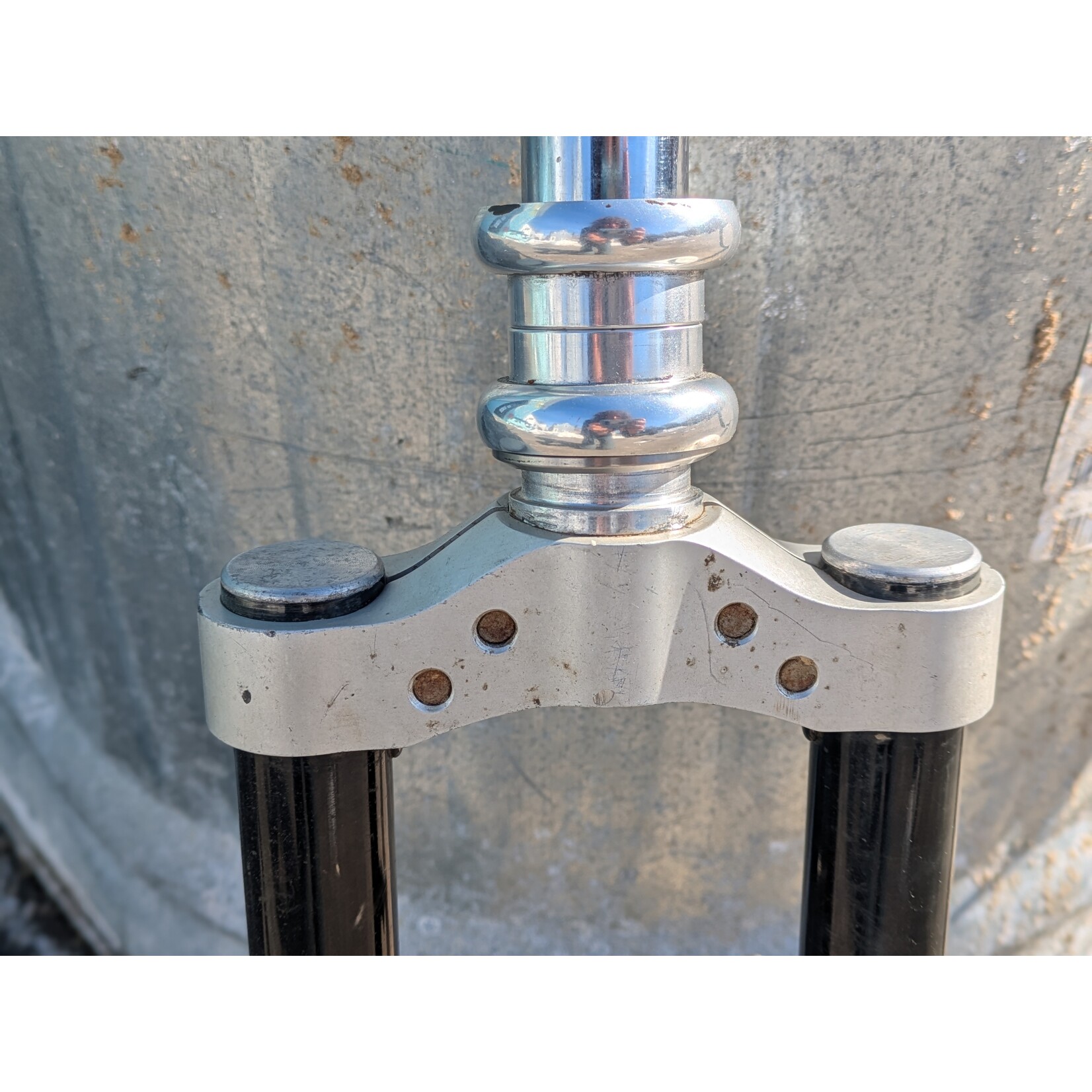 Portland Gear Hub Tange Switchblades 26" 1 1/8" threaded fork with Chris King Gripnut Headset