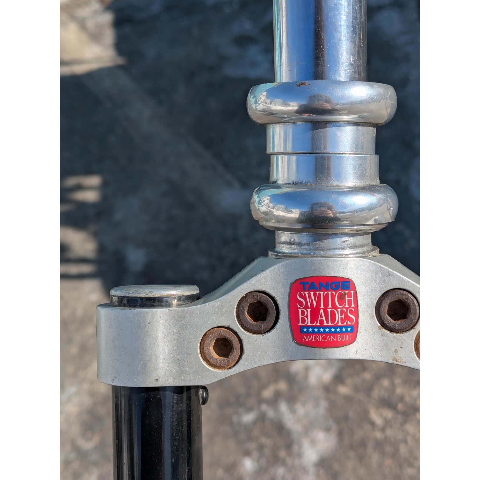 Portland Gear Hub Tange Switchblade 26" 1 1/8" threaded fork with Chris King Gripnut Headset