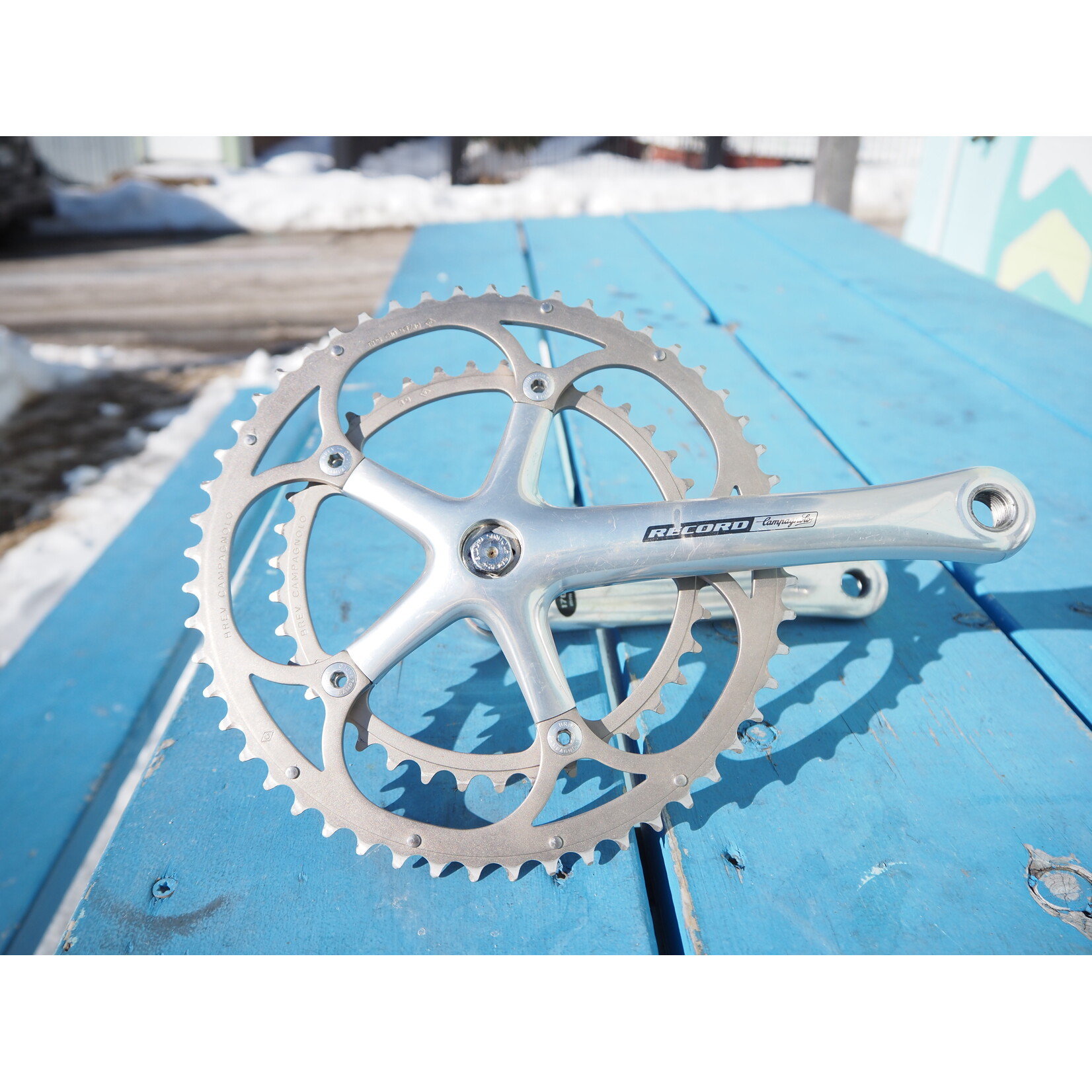Portland Gear Hub Campagnolo Record 170mm Crankset with Phil Wood BB