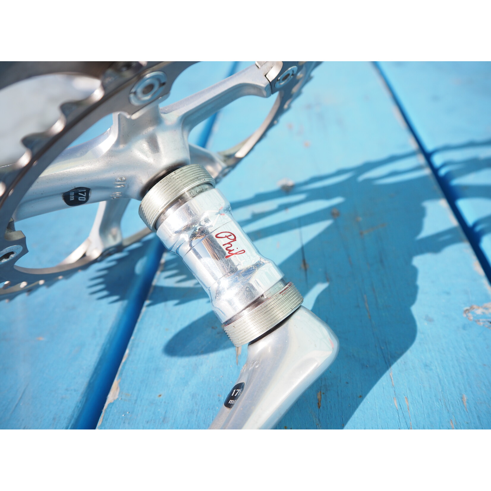 Portland Gear Hub Campagnolo Record 170mm Crankset with Phil Wood BB