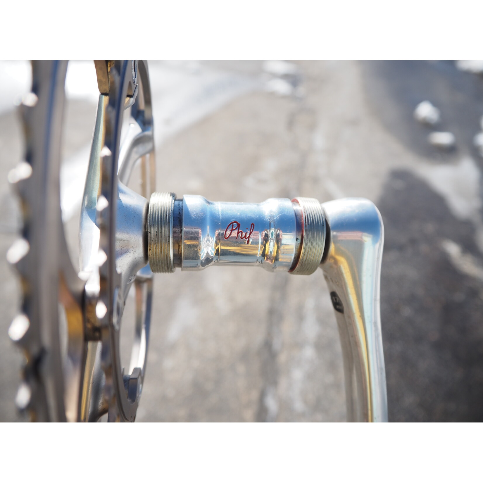 Portland Gear Hub Campagnolo Record 170mm Crankset with Phil Wood BB