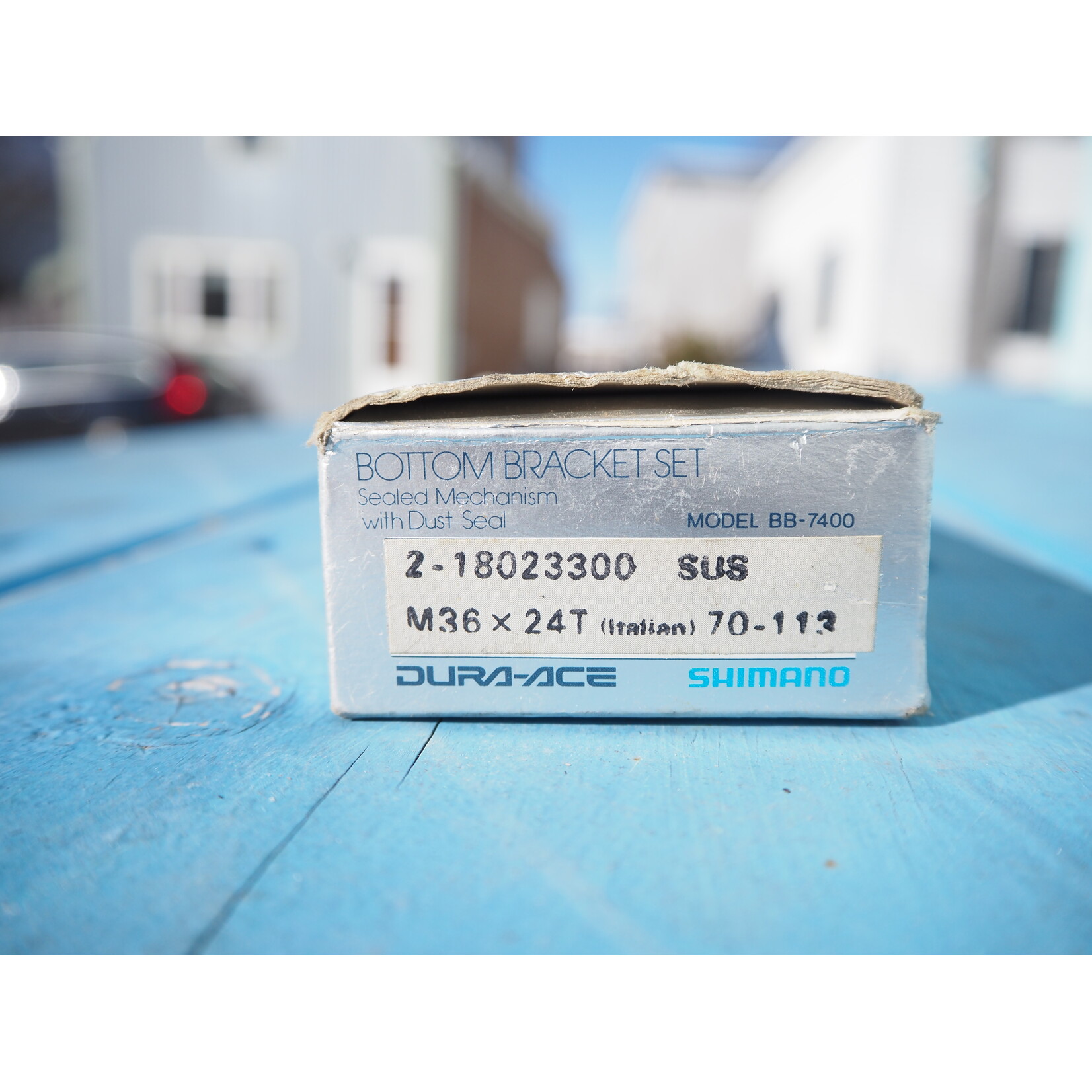 Portland Gear Hub NOS Shimano Dura Ace BB-7400 Italian Bottom Bracket 70x113