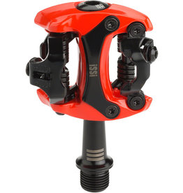 iSSi iSSi Flash III Pedals - Dual Sided Clipless, Aluminum, 9/16", New Red