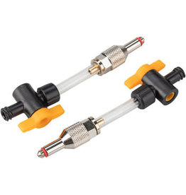 Jagwire Jagwire Elite Mineral Oil Bleed Kit Universal Adapters with 1/4-Turn Valves, Pair