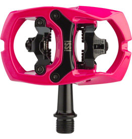 iSSi iSSi Trail II Pedals - Dual Sided Clipless with Platform, Aluminum, 9/16", Pink