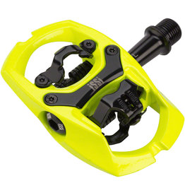 iSSi iSSi Trail II Pedals - Dual Sided Clipless with Platform, Aluminum, 9/16", Yellow