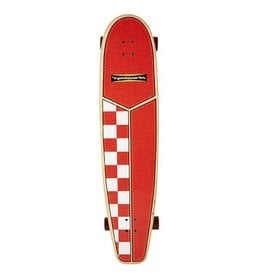 Hamboards Hamboards 45" HHOP Carving Surfskates - HH OW  TESTER red white checker