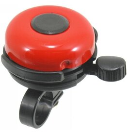 POPPY RING-RING BELL FITS 22.2mm HANDLEBAR CLAMP RED