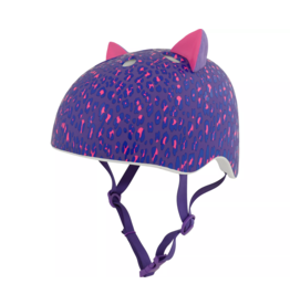 Raskullz Krash YOUTH Leopard Kitty Helmet Purple 54-58cm FIT-SYS