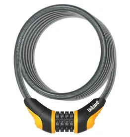 OnGuard 8160OR NEON COIL COMBO RESET LOCK 10mm x 6' ORN