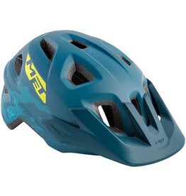 MET Helmets MET Eldar MIPS Kids Helmet - Petrol Blue Camo, Matte, Youth, 52-57cm