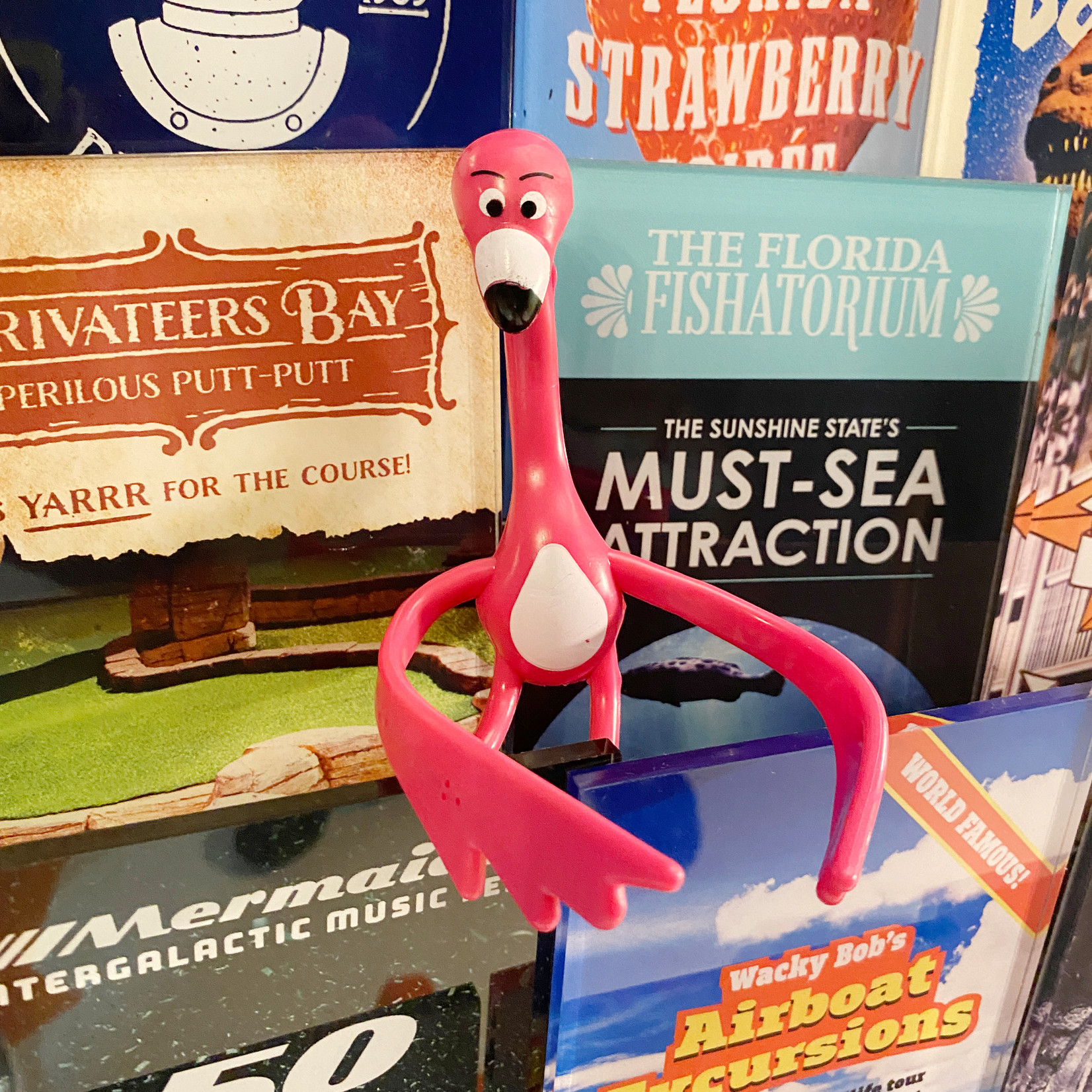 NA Poseable Flamingo Toy (6")