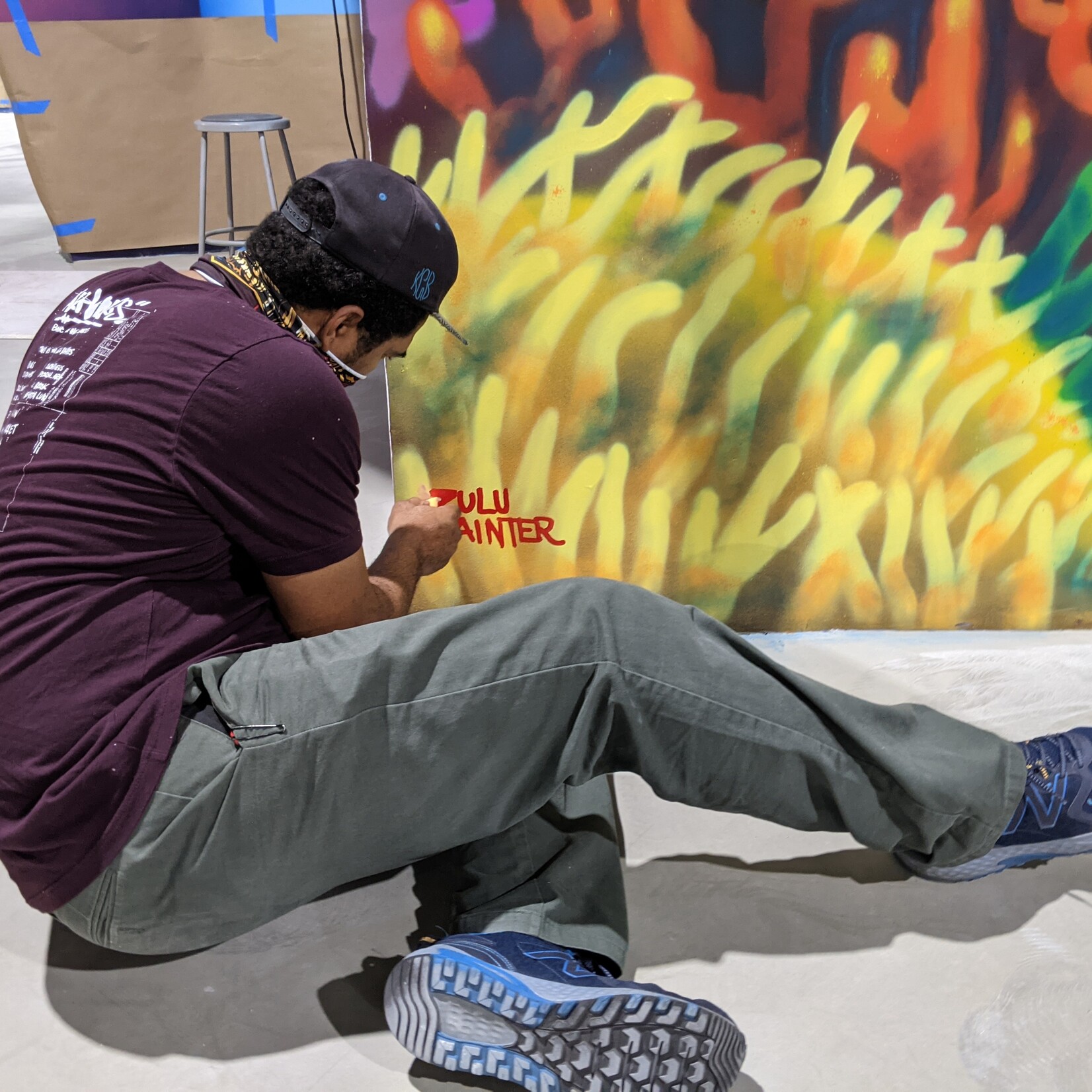 Zulu Painter Zulu Painter's "Mermaid Motel" Mural 14" x 11" Art Print