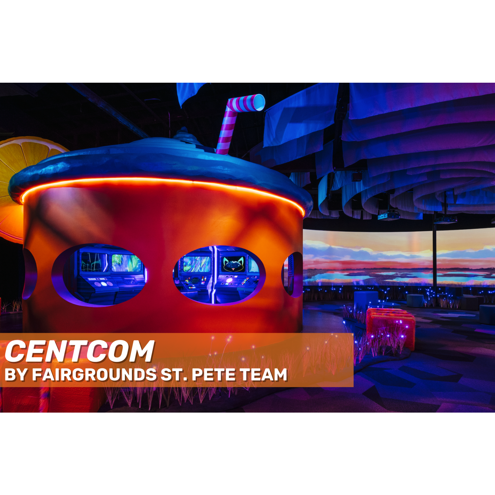 Fairgrounds St. Pete Fairgrounds St. Pete "CENTCOM" Magnet (3 Inch)