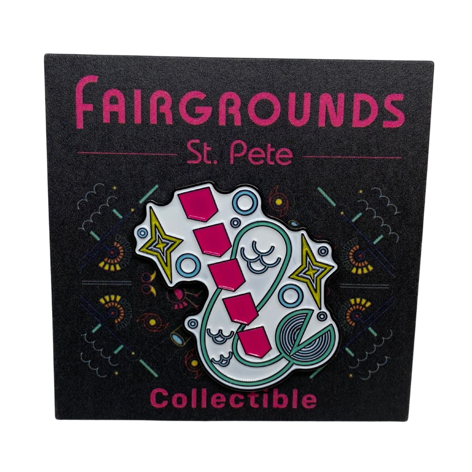 Fairgrounds St. Pete Fairgrounds St. Pete Mermaid Star Motel Pin (1.5")