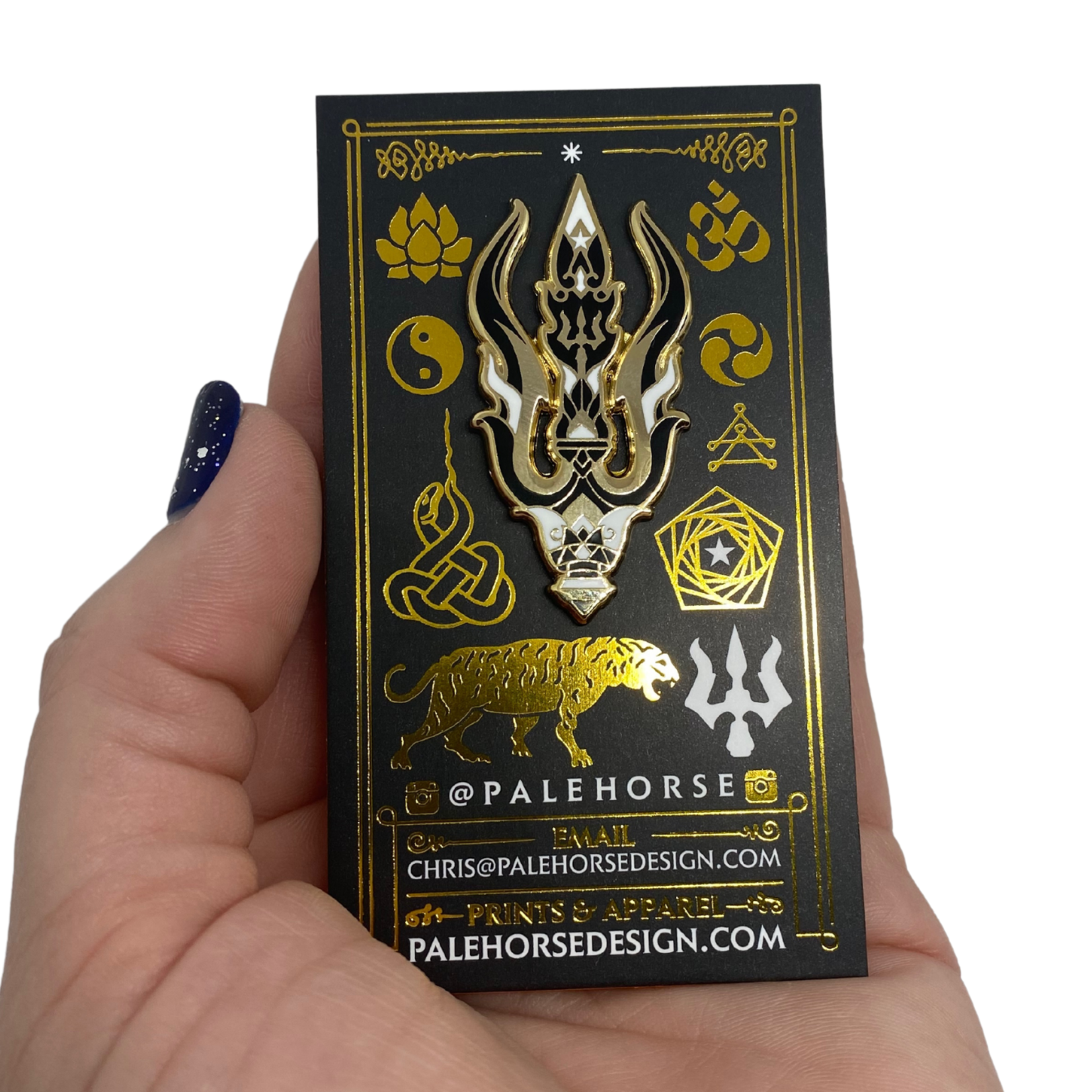 Palehorse Palehorse's Shiva's Trishula Pin (1.75")