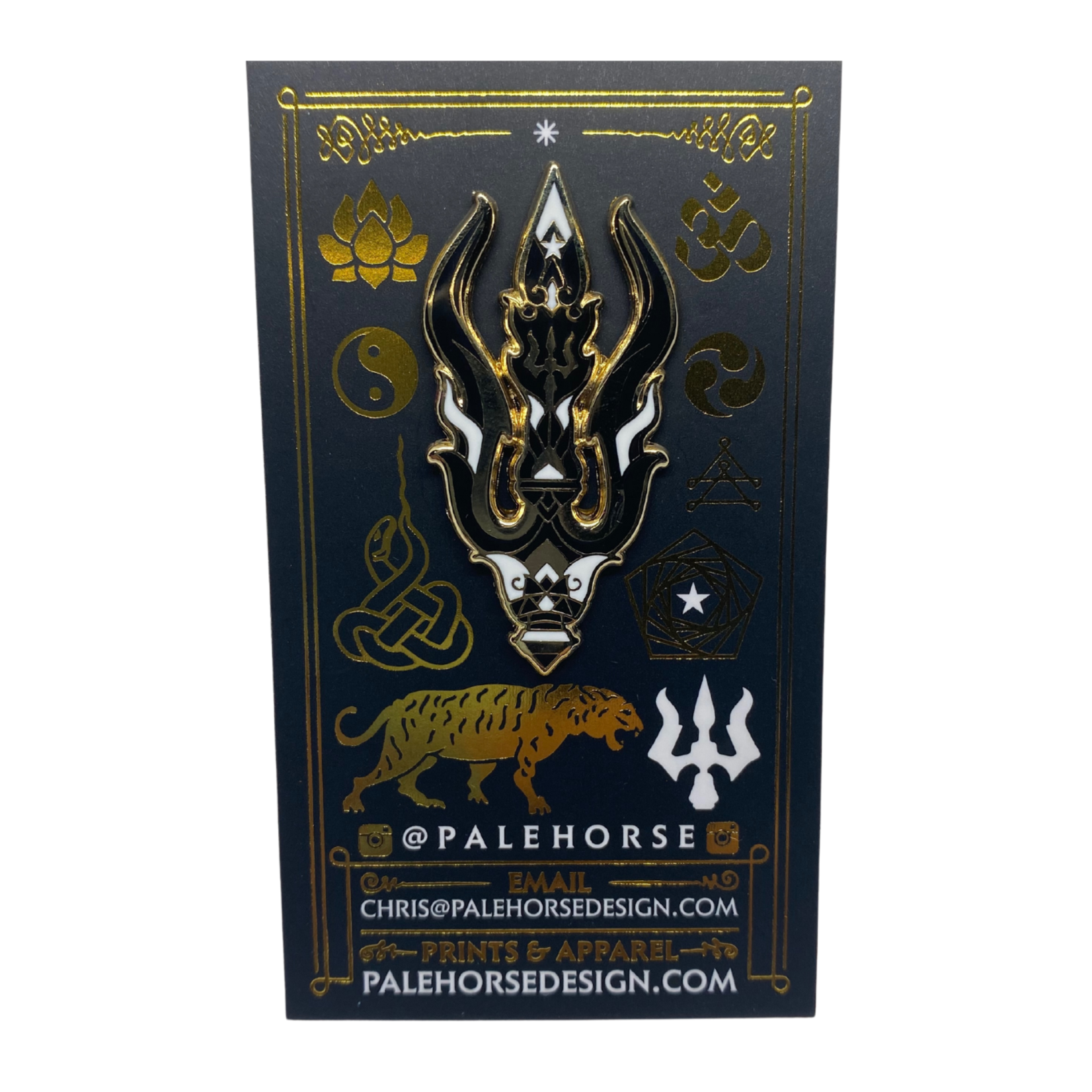 Palehorse Palehorse's Shiva's Trishula Pin (1.75")