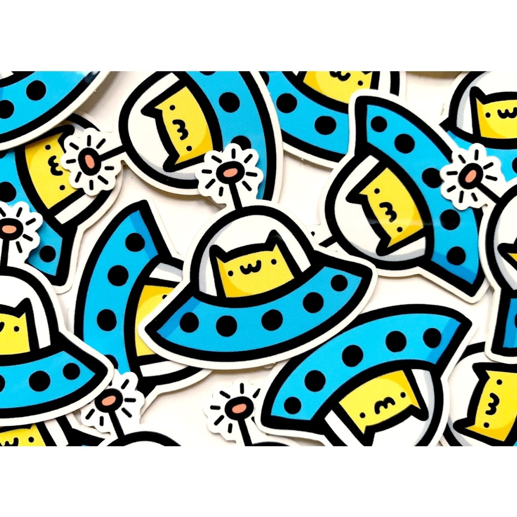 NA Mini Space Cat Vinyl Sticker (2")