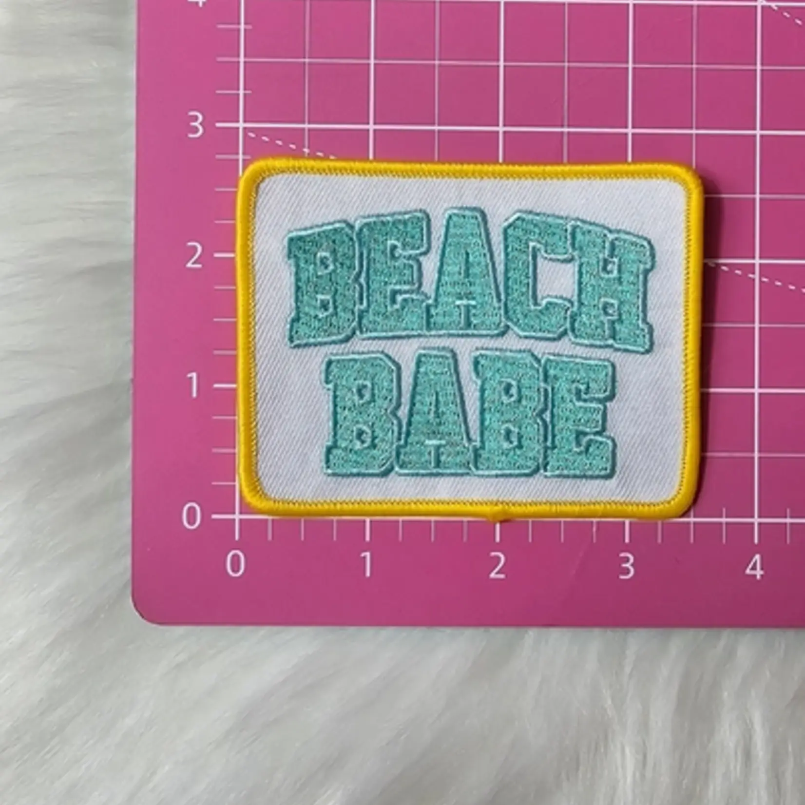 "Beach Babe" Iron on Patch (4" x 3")