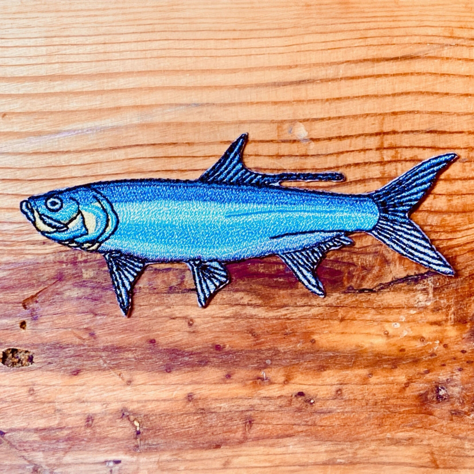 "Tarpon" Iron on Patch (4" x 2")
