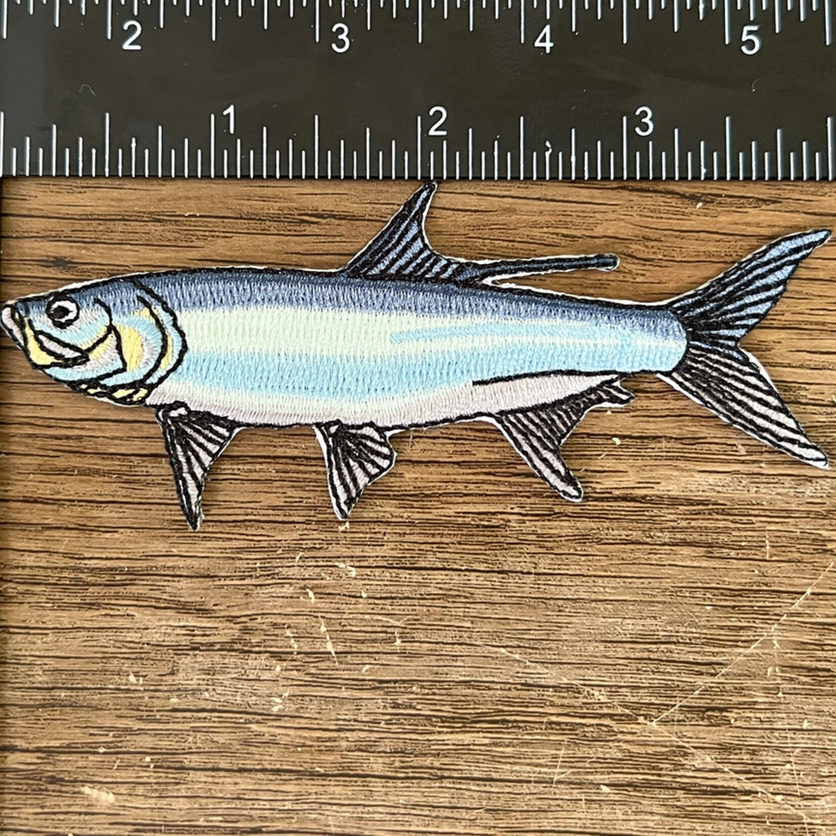 "Tarpon" Iron on Patch (4" x 2")