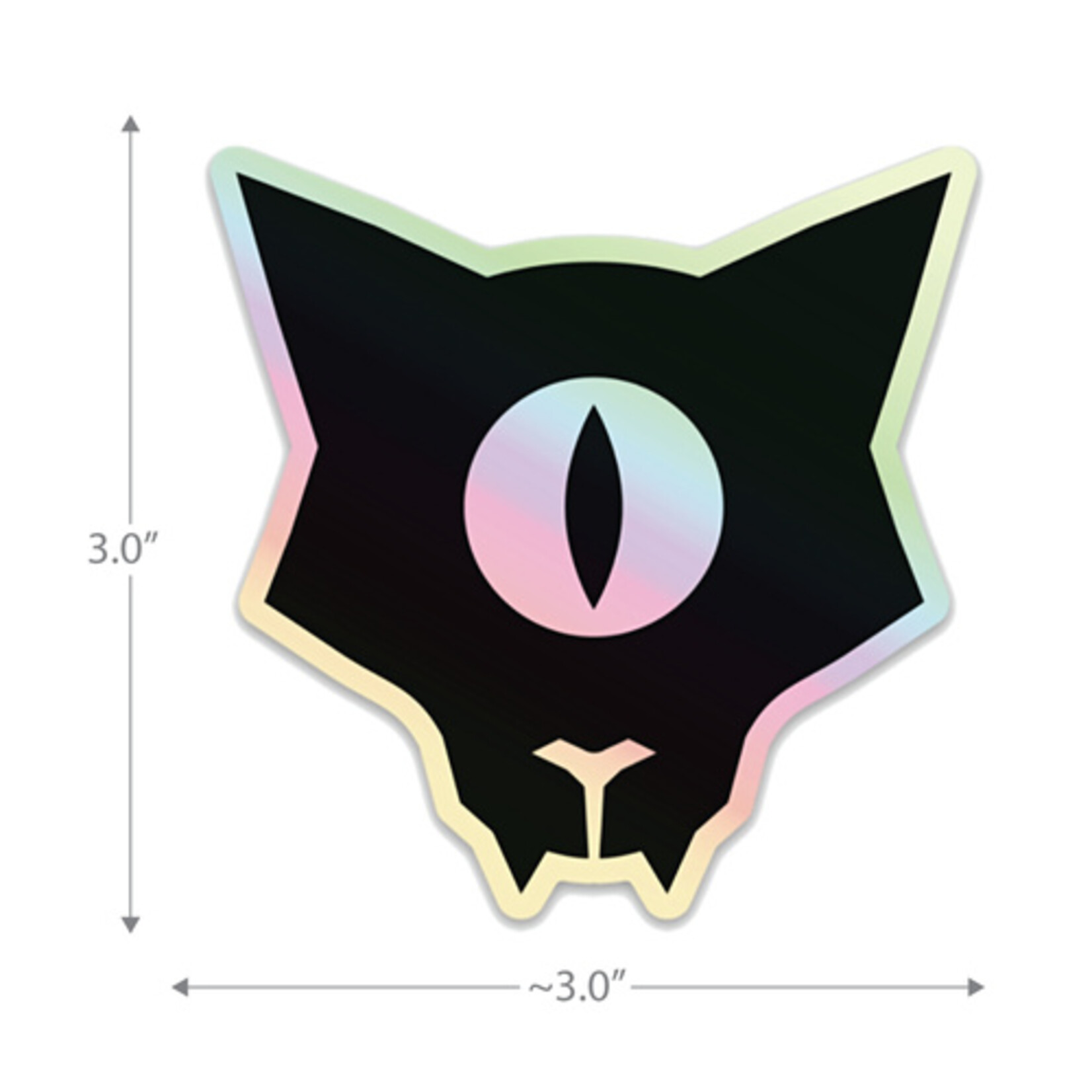 Miss Crit "Miss Crit Holographic Logo" Sticker (3")