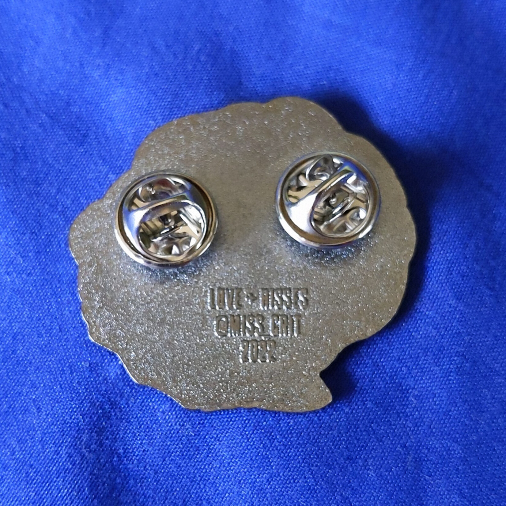 Miss Crit Miss Crit's "High Strangeness Eyeball Rose" Pin (1.5")