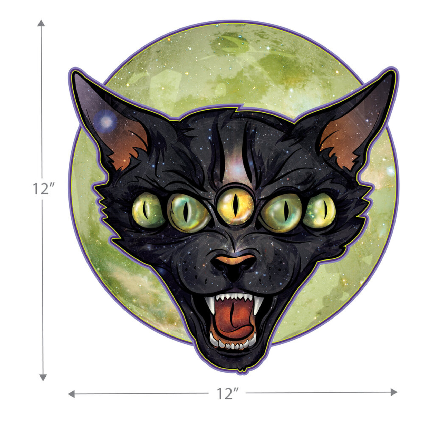Miss Crit Miss Crit "Moon Cat" Print (12")