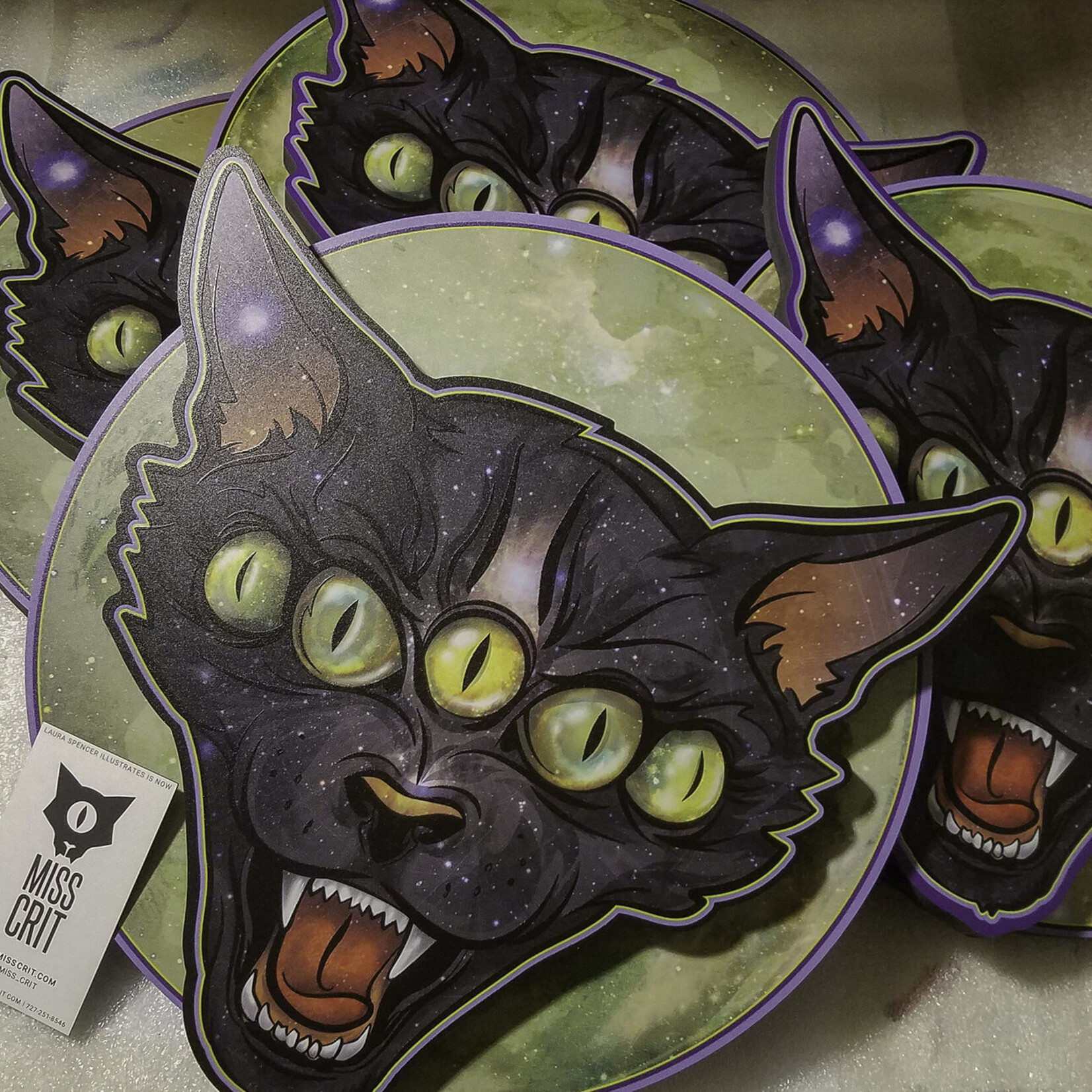 Miss Crit Miss Crit "Moon Cat" Print (12")