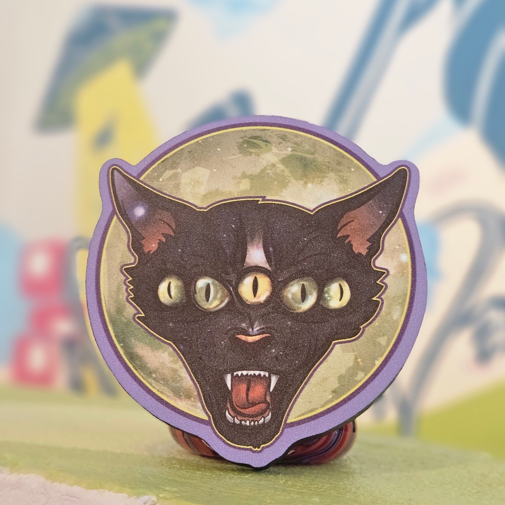 Miss Crit Miss Crit "Itty Bitty Moon Cat" Print (4")