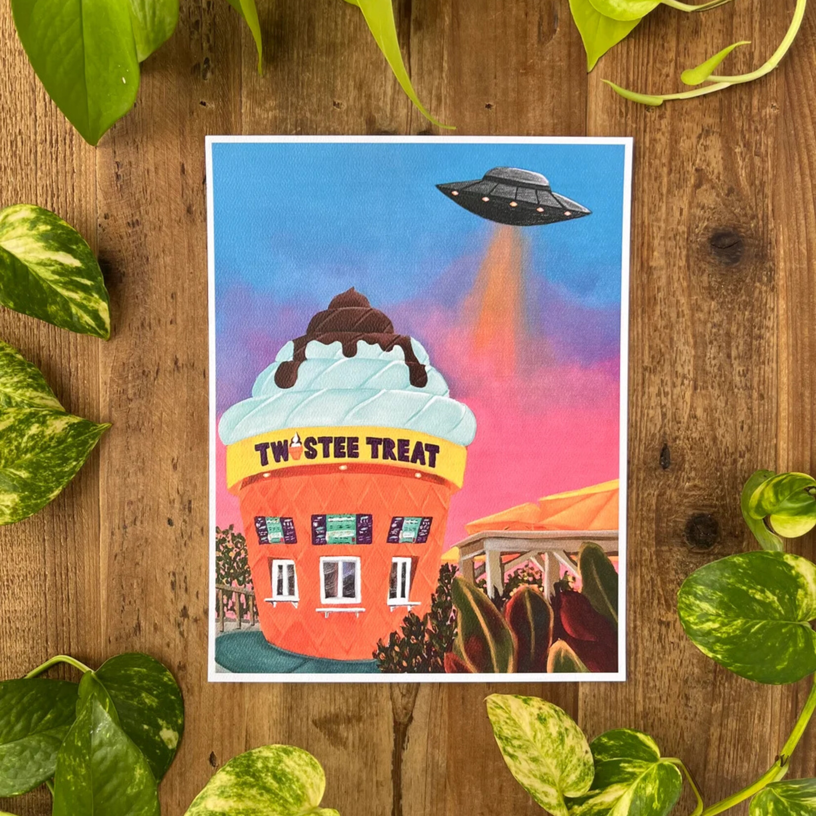 Kayla Heintz Kayla Heintz's “Twistee Treat UFO” 8" x 10" Art Print
