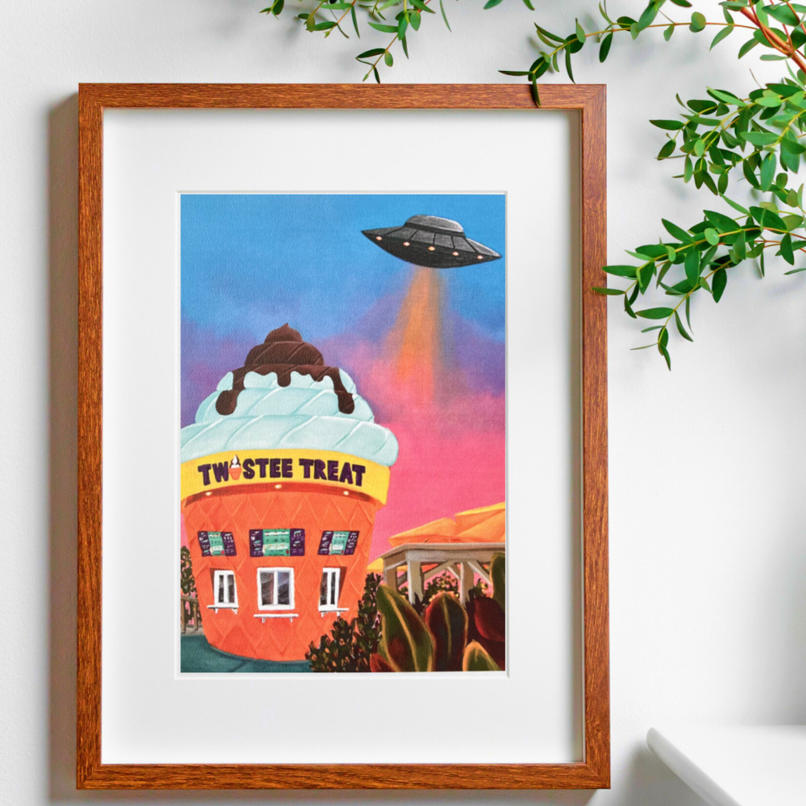 Kayla Heintz Kayla Heintz's “Twistee Treat UFO” 8" x 10" Art Print