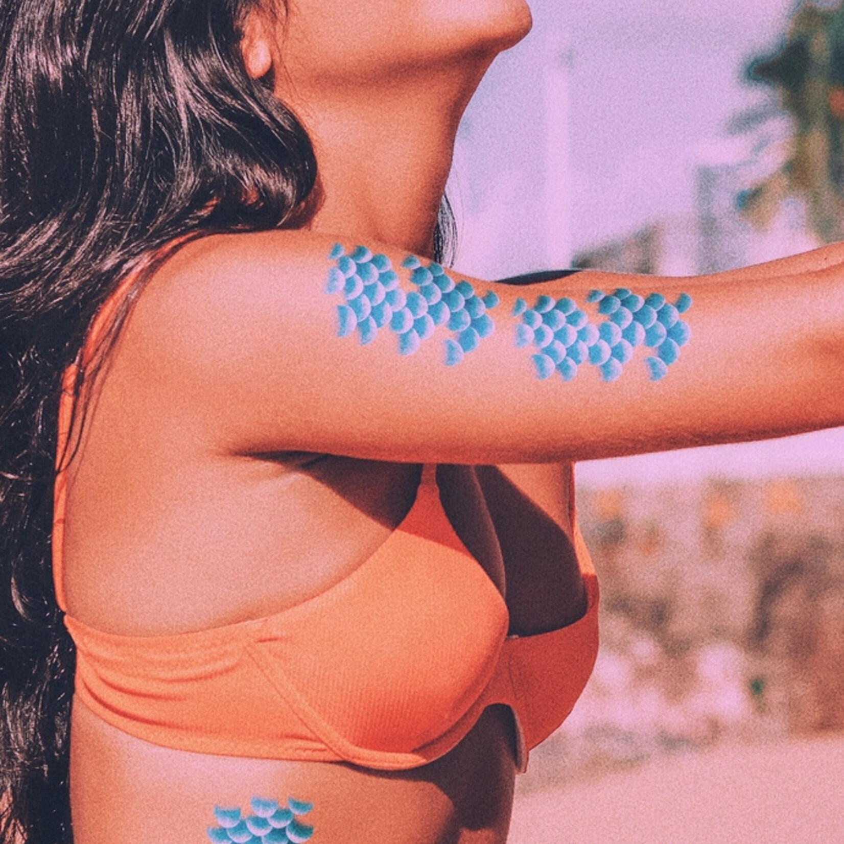 "Mermaid Scales" Temporary Tattoo