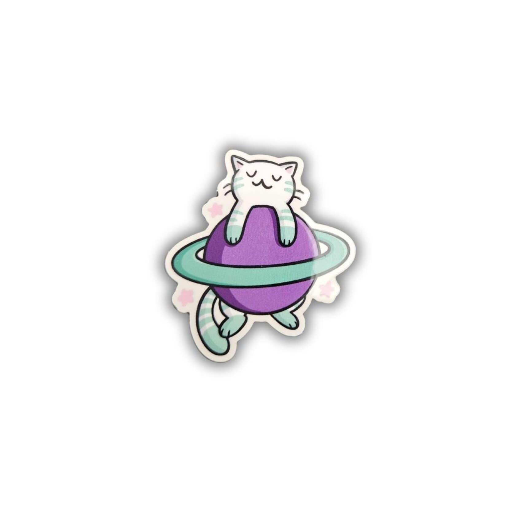 Saturn Cat Sticker