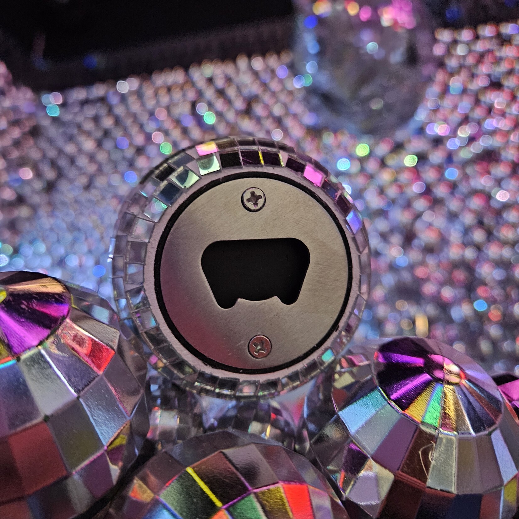 "Disco Ball" Bottle Opener