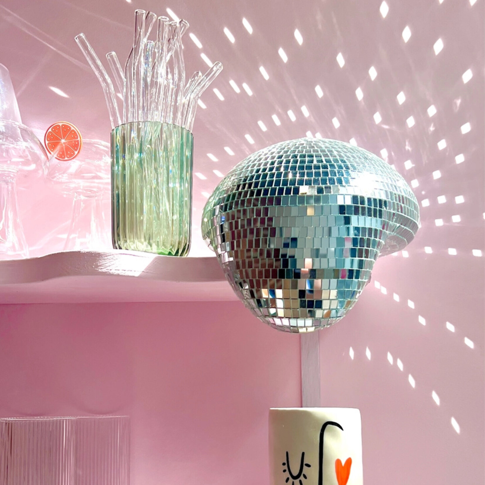 "Melted Disco Ball" Decor
