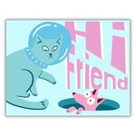 FloridaRAMA "Hi Friend" 5" x 7" Post Art