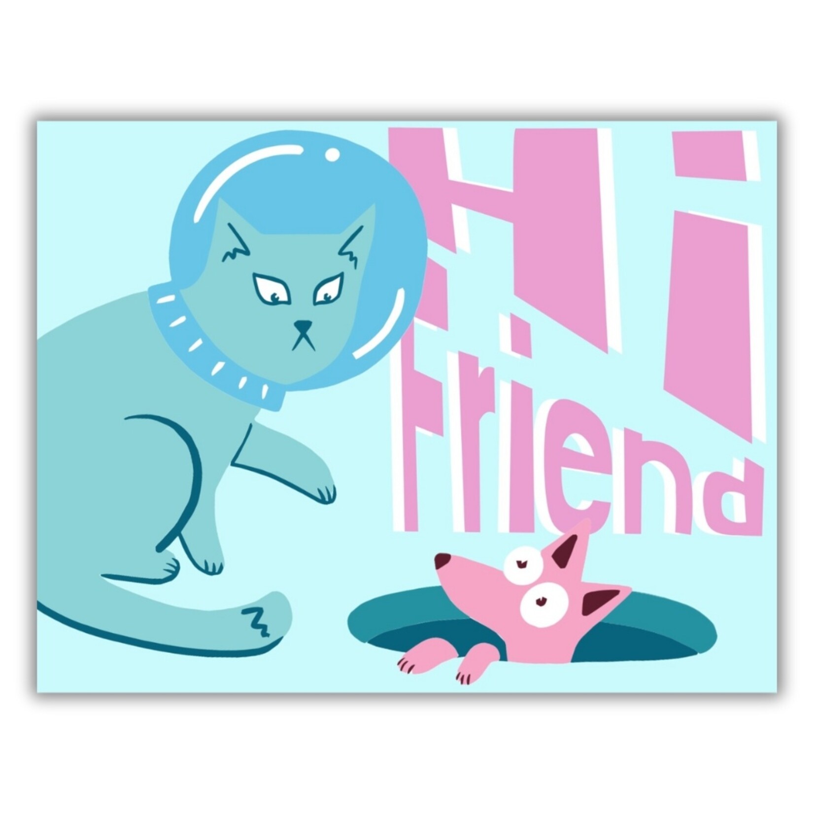 FloridaRAMA Ashley Cantero "Hi Friend" 5" x 7" Post Art