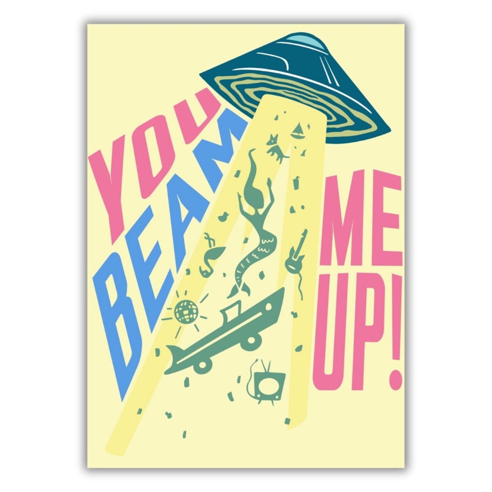 FloridaRAMA Ashley Cantero "You Beam Me Up" 5" x 7" Post Art