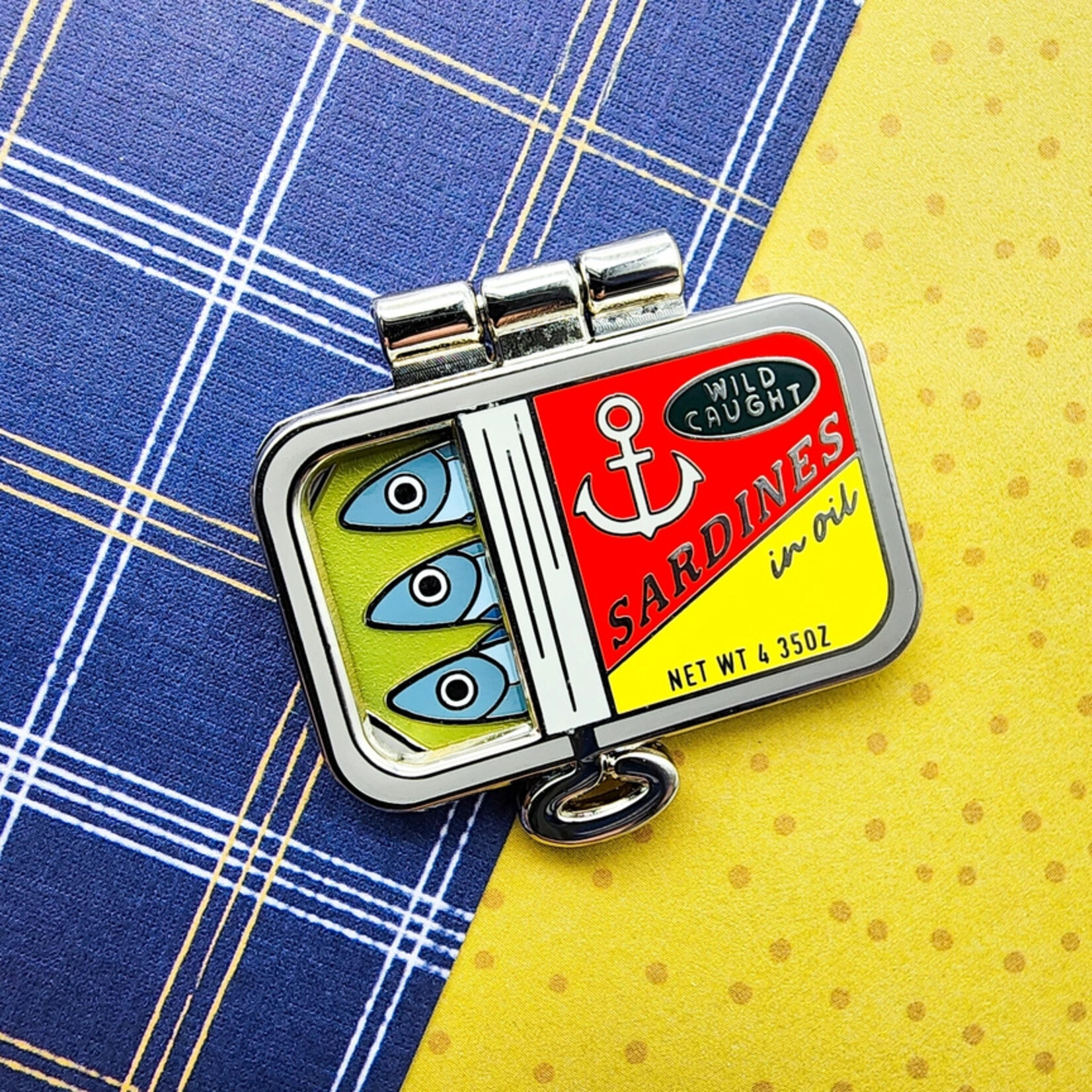 Packed Sardines Enamel Pin