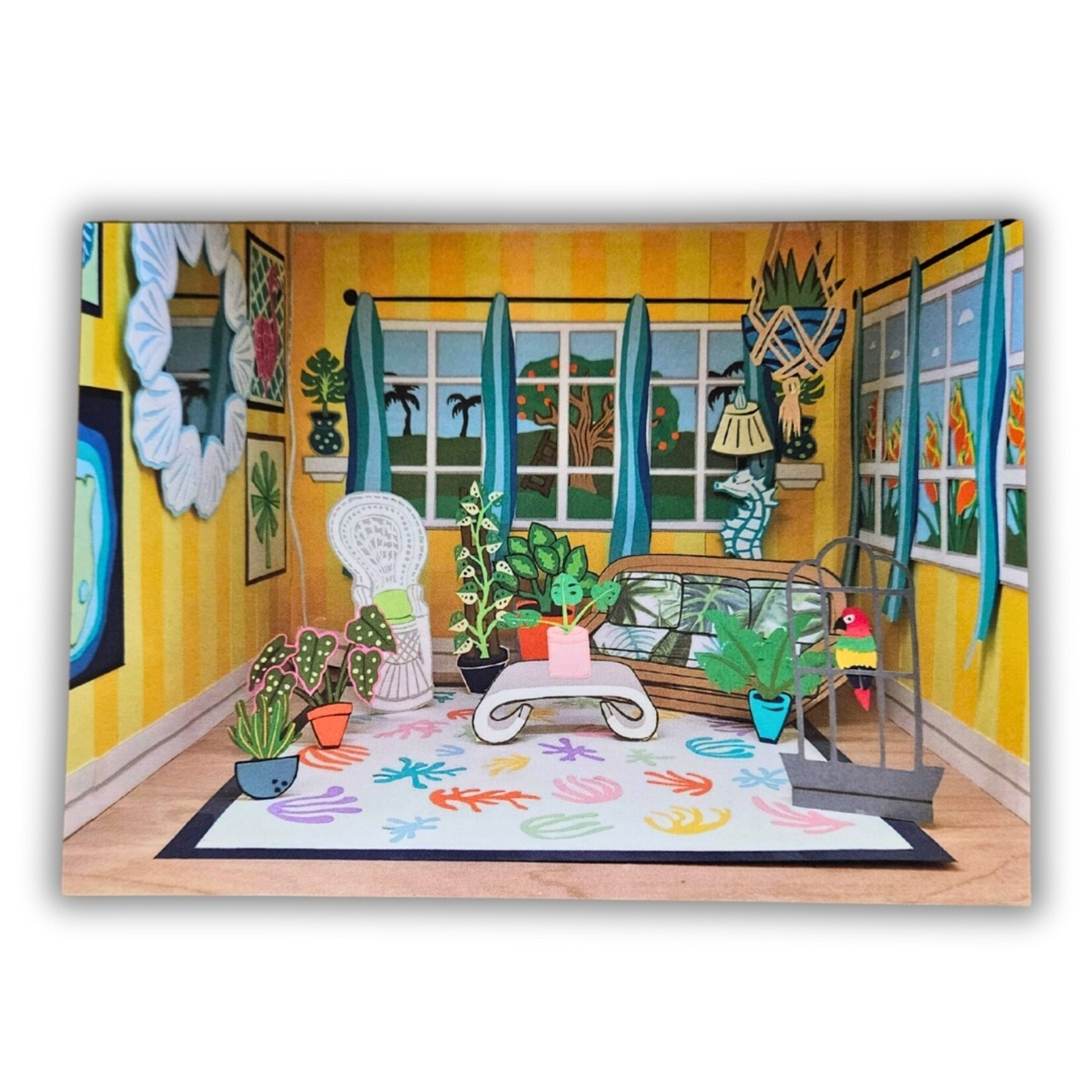 Jordie Poncy Jordie Poncy's "Florida Room" 5" x 7" Post Art