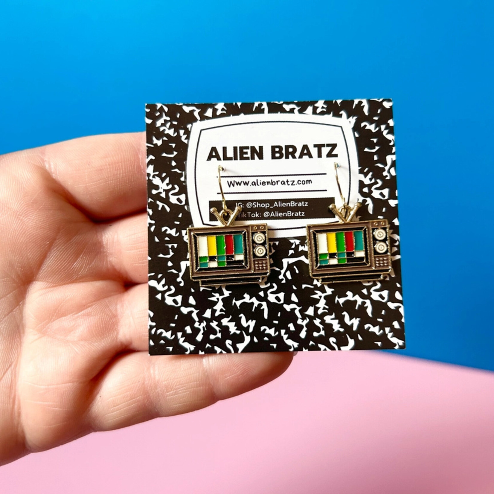 Retro TV Earrings