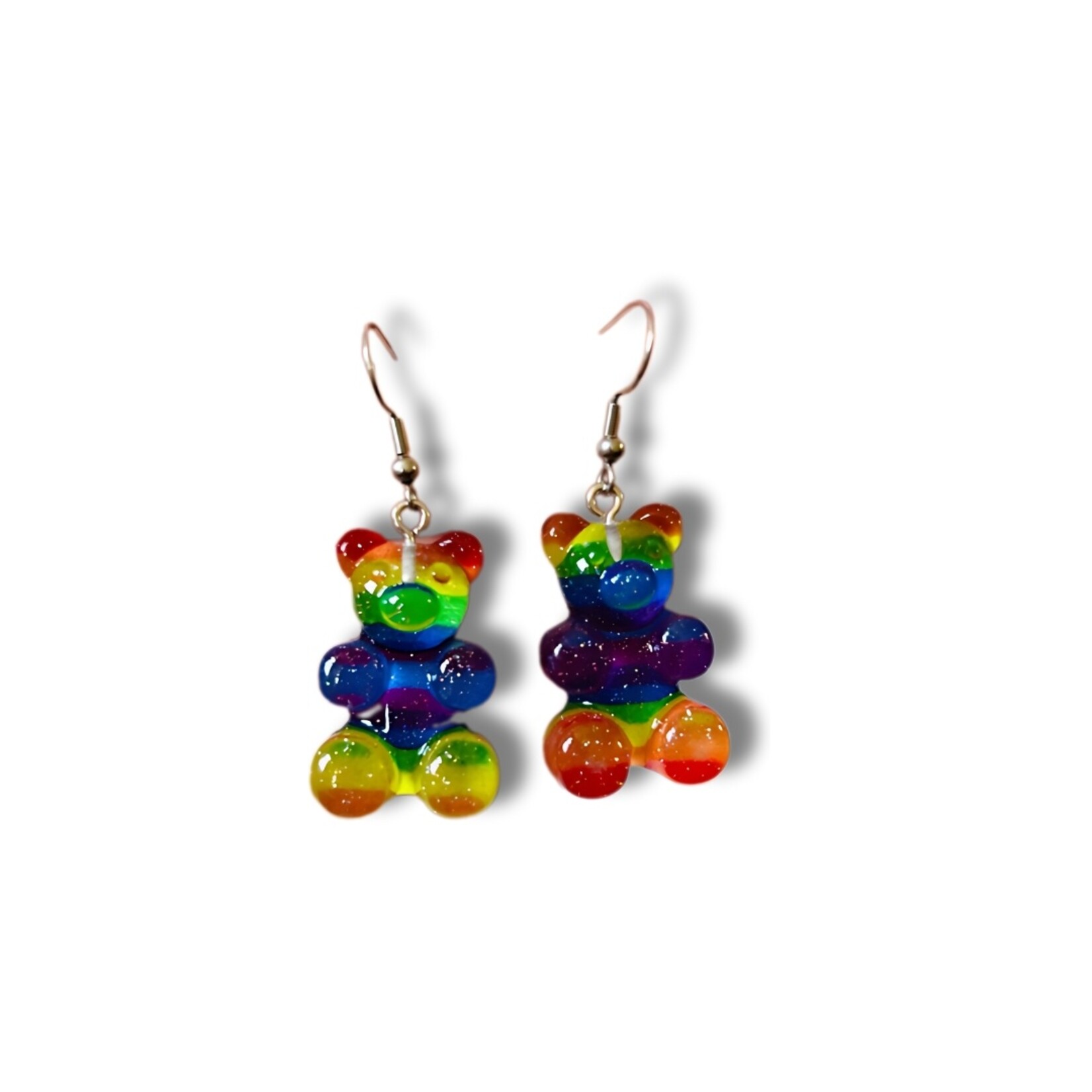 Rainbow Gummy Bear Earrings