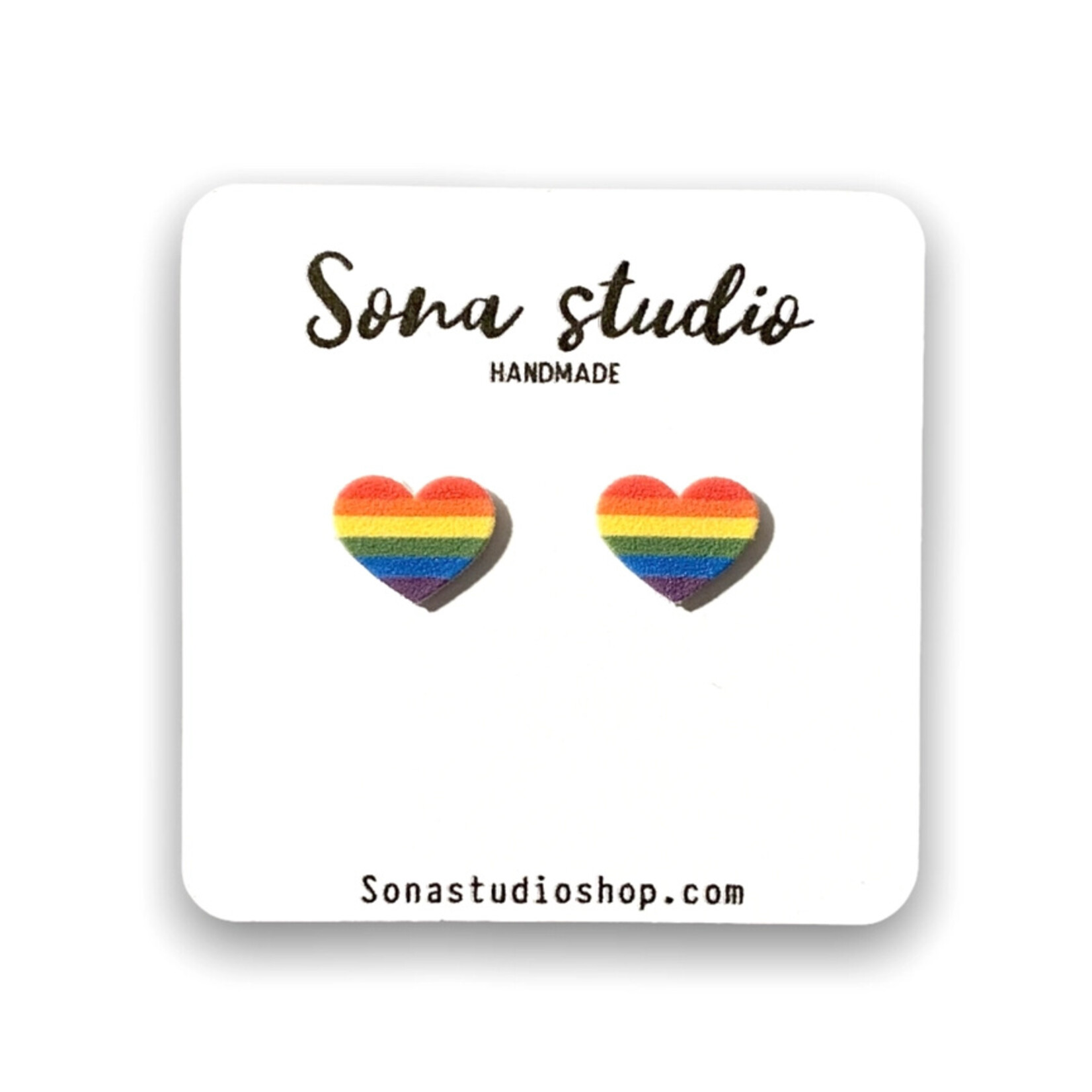 Pride Heart Earrings