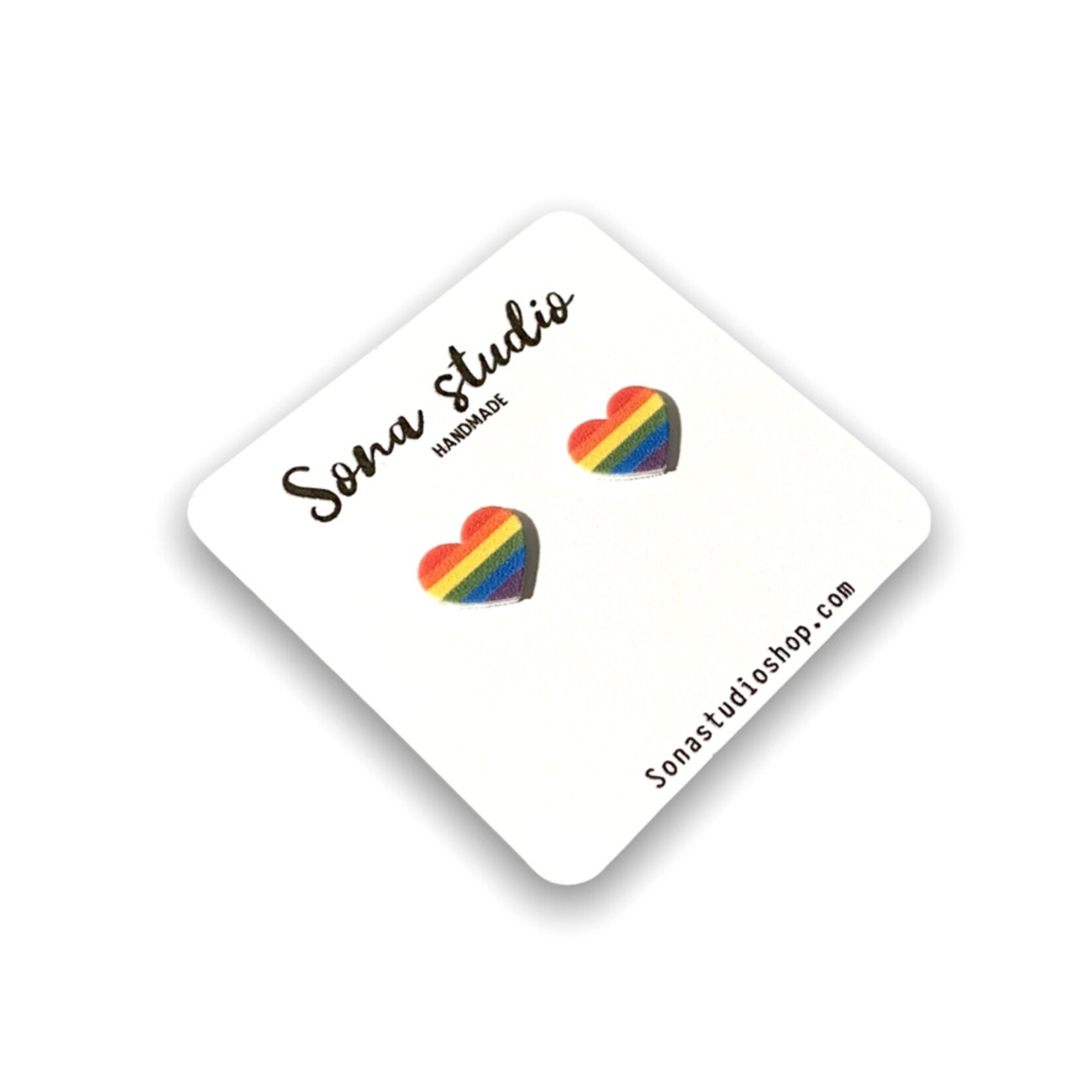 Pride Heart Earrings