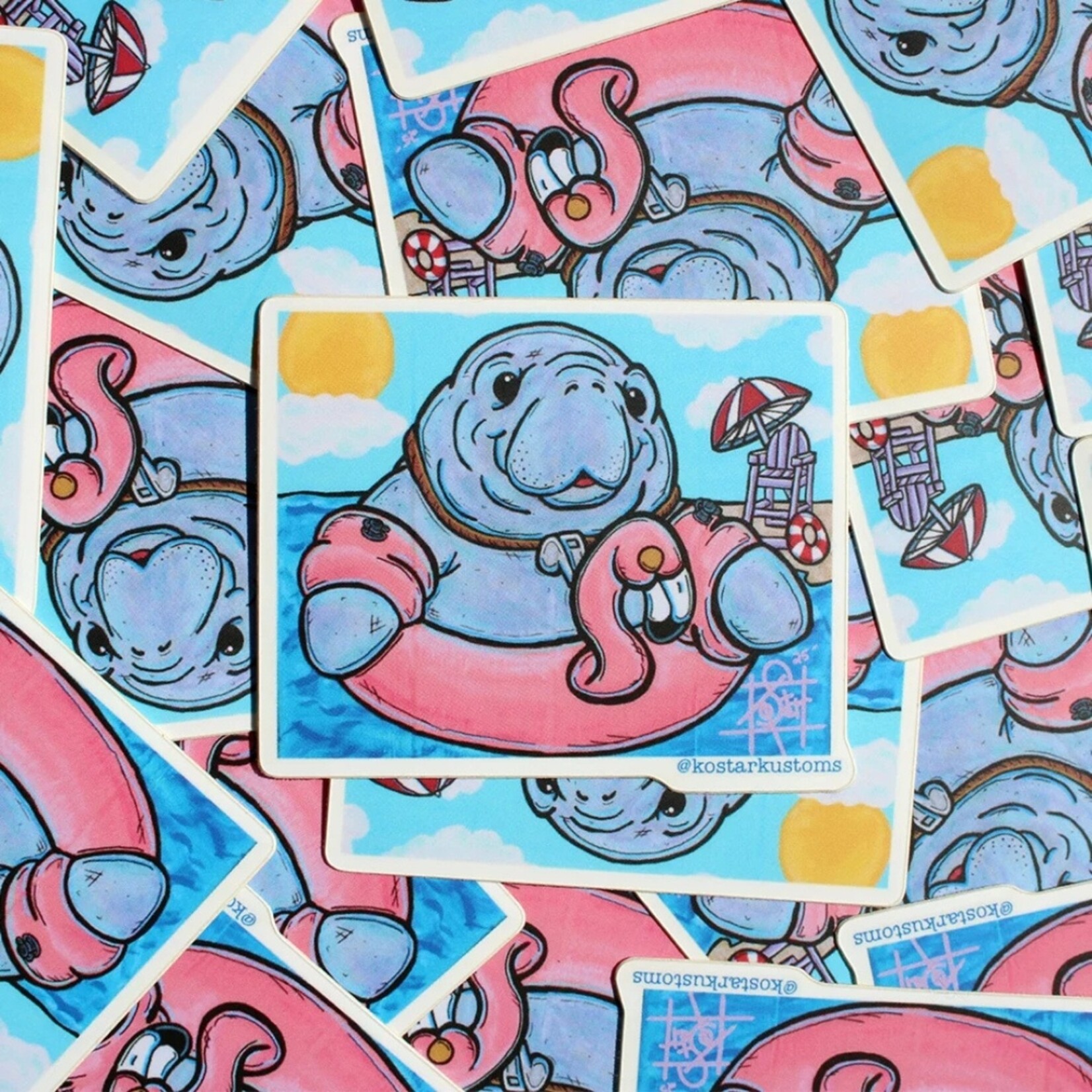 Kostar Kustoms Kostar Kustoms' "Biscuit" Sticker (3")