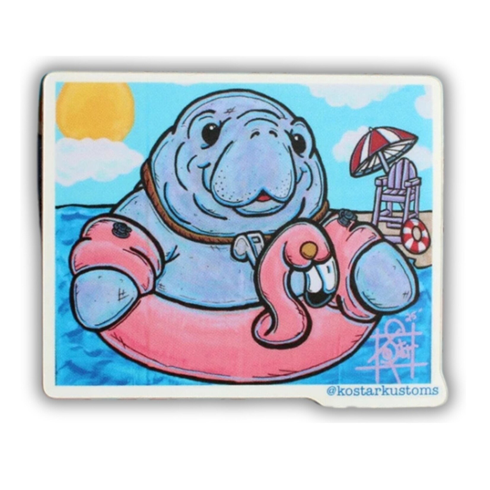 Kostar Kustoms Kostar Kustoms' "Biscuit" Sticker (3")